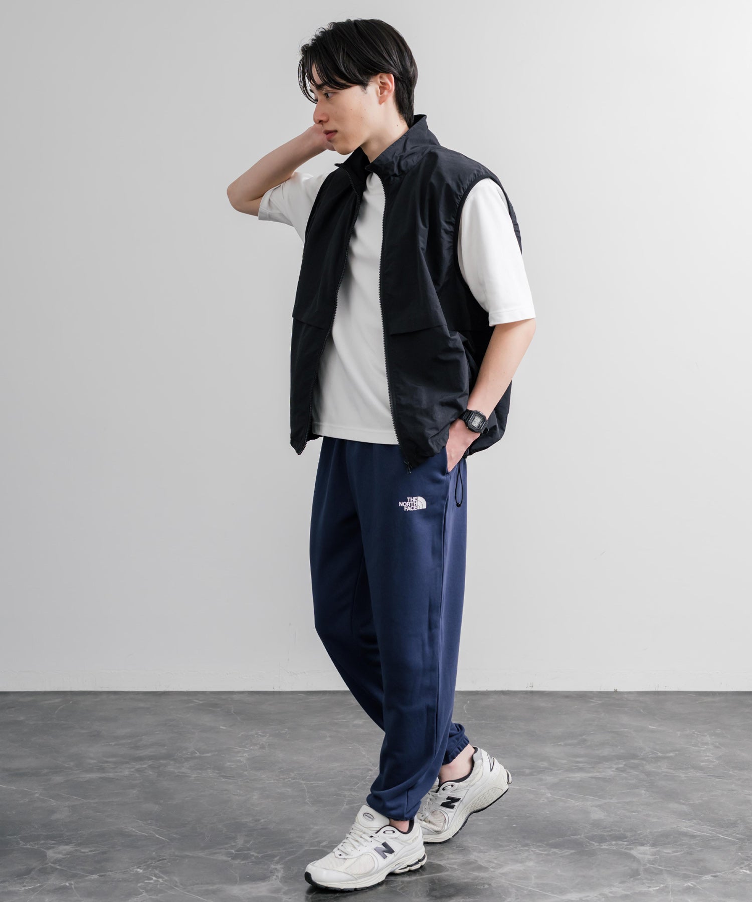 THE NORTH FACE ザ・ノースフェイス M S SIMPLE DOME LIGHT REGULAR TAPERED JOGGER レギュラーフィットテーパードスウェットジョガーパンツ 15934