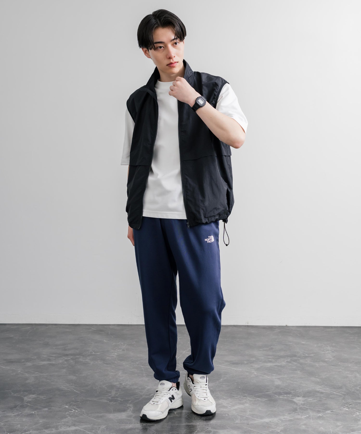 THE NORTH FACE ザ・ノースフェイス M S SIMPLE DOME LIGHT REGULAR TAPERED JOGGER レギュラーフィットテーパードスウェットジョガーパンツ 15934