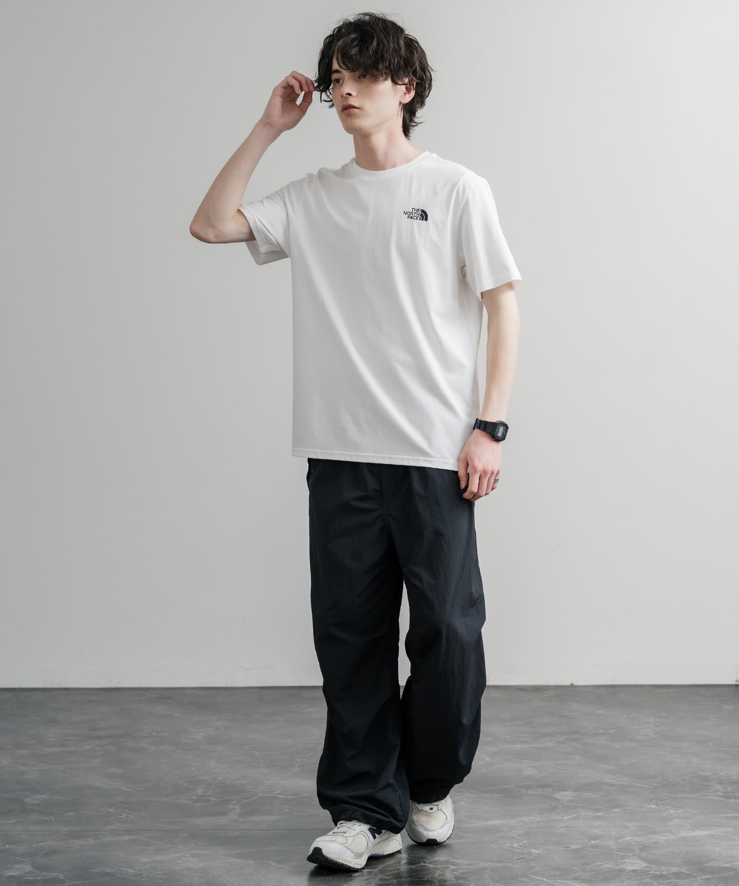 THE NORTH FACE ザ・ノースフェイス M'S TRANS ANTARCTIC S/S R/TEE 1 接触冷感 UVカット レギュラーフィット半袖プリントTシャツ 15938