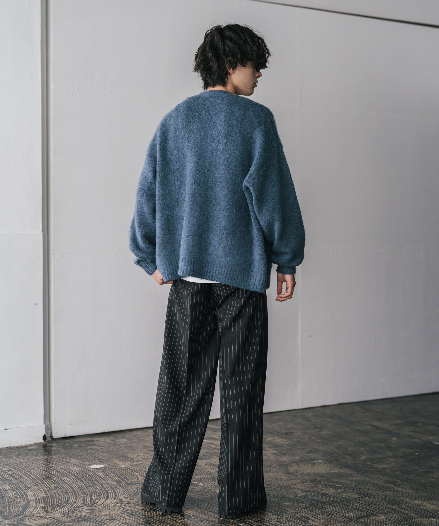 オーバーサイズモヘアタッチシャギーニットカーディガン 15964