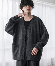 オーバーサイズモヘアタッチシャギーニットカーディガン 15964