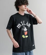 HUF ハフ オーバーサイズミッキーマウスワールドワイドプリント半袖Tシャツ 15972