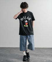 HUF ハフ オーバーサイズミッキーマウスワールドワイドプリント半袖Tシャツ 15972