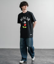 HUF ハフ オーバーサイズミッキーマウスワールドワイドプリント半袖Tシャツ 15972