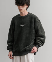 KANGOL カンゴール 別注コラボ ロゴ刺繍シャギーボアフリースクルーネックトレーナー 15988　
