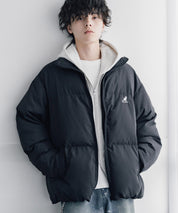 KANGOL カンゴール 別注コラボ オーバーサイズワンポイントロゴ刺繍スタンドネックファイバーダウン中綿ジャケット 15989
