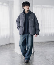 KANGOL カンゴール 別注コラボ オーバーサイズワンポイントロゴ刺繍スタンドネックファイバーダウン中綿ジャケット 15989