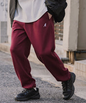 新色追加 KANGOL カンゴール 別注コラボ ワンポイントロゴ刺繍裏起毛イージースウェットパンツ/セミワイドテーパードパンツ 15999 【セットアップ可能】