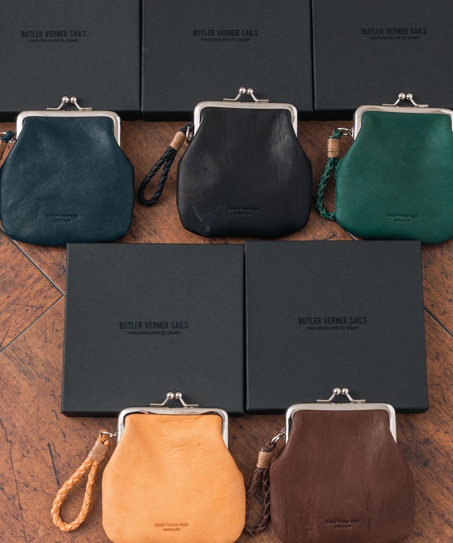 Butler Verner Sails バトラーバーナーセイルズ 日本製 国産ホースレザーがま口ミニウォレット JW-2715 12335