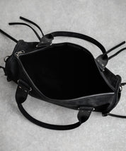 ヴィンテージ加工 PUレザー2WAYショルダーバッグ/ハンドバッグ 15509