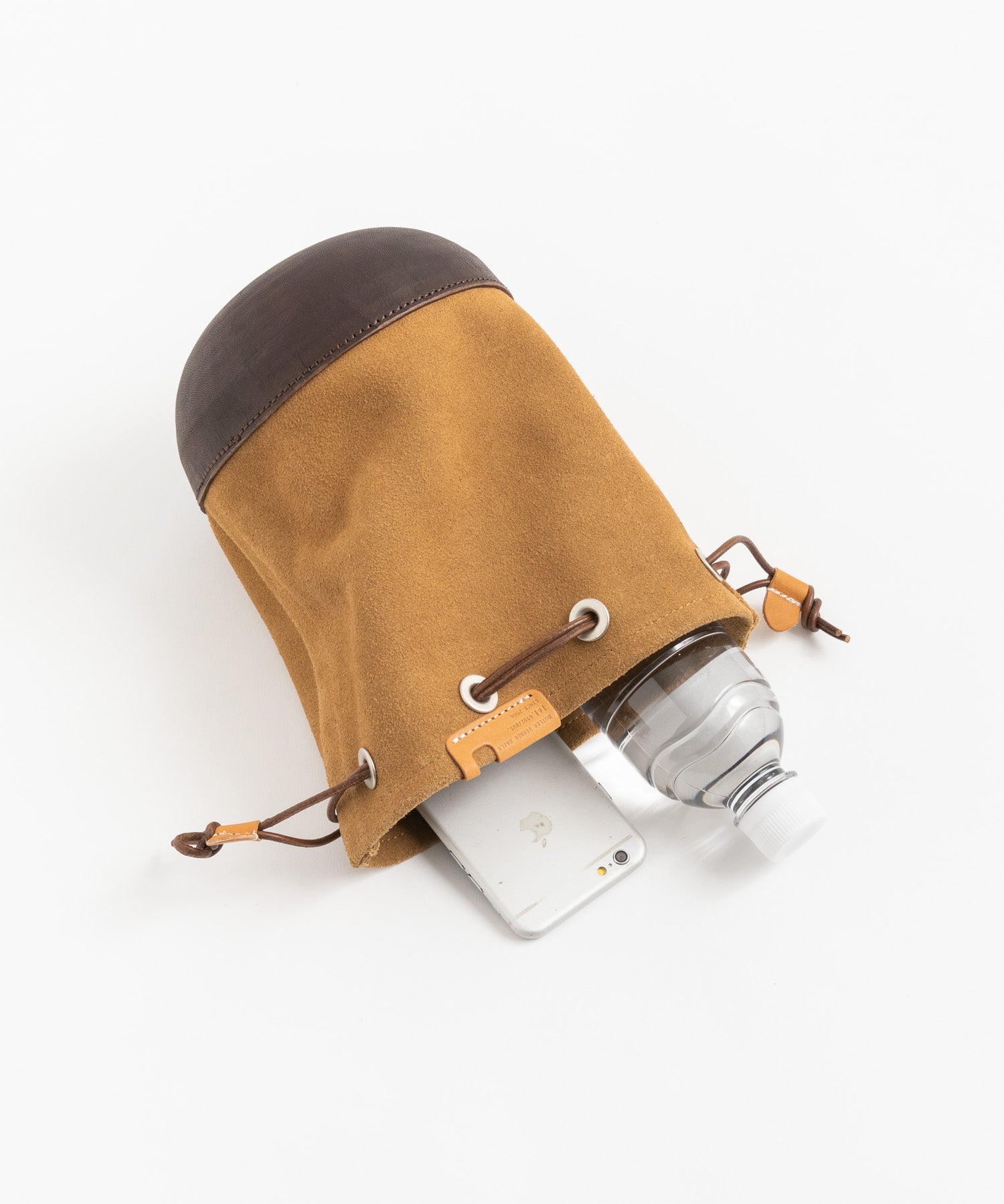 Butler Verner Sails バトラーバーナーセイルズ 日本製/国産 モールドレザー巾着スエードレザーショルダーバッグ JA-2685 11940