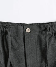 しじら織り甚平 上下セット 無地/ストライプ 14156