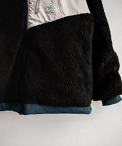 KRIFF MAYER クリフメイヤー 2WAY リバーシブルひっくりスタンドネックボアジャケット/ロゴ刺繍入りボアブルゾン 2514404 14796