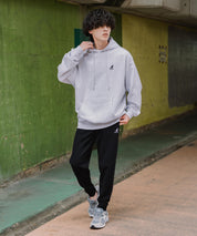 KANGOL カンゴール 別注コラボ 無地＆サイドライン ワンポイントロゴ刺繍ポンチスウェットスリムイージージョガーパンツ 16001
