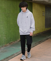 KANGOL カンゴール 別注コラボ 無地＆サイドライン ワンポイントロゴ刺繍ポンチスウェットスリムイージージョガーパンツ 16001