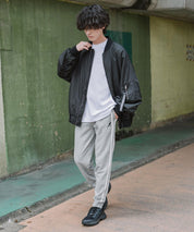 KANGOL カンゴール 別注コラボ 無地＆サイドライン ワンポイントロゴ刺繍ポンチスウェットスリムイージージョガーパンツ 16001