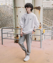 KANGOL カンゴール 別注コラボ 無地＆サイドライン ワンポイントロゴ刺繍ポンチスウェットスリムイージージョガーパンツ 16001
