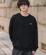 PENNEYS ぺニーズ 別注コラボ オーバーサイズ裏起毛ワンポイントロゴワッペン刺繍スウェット/クルーネック長袖トレーナー 16002