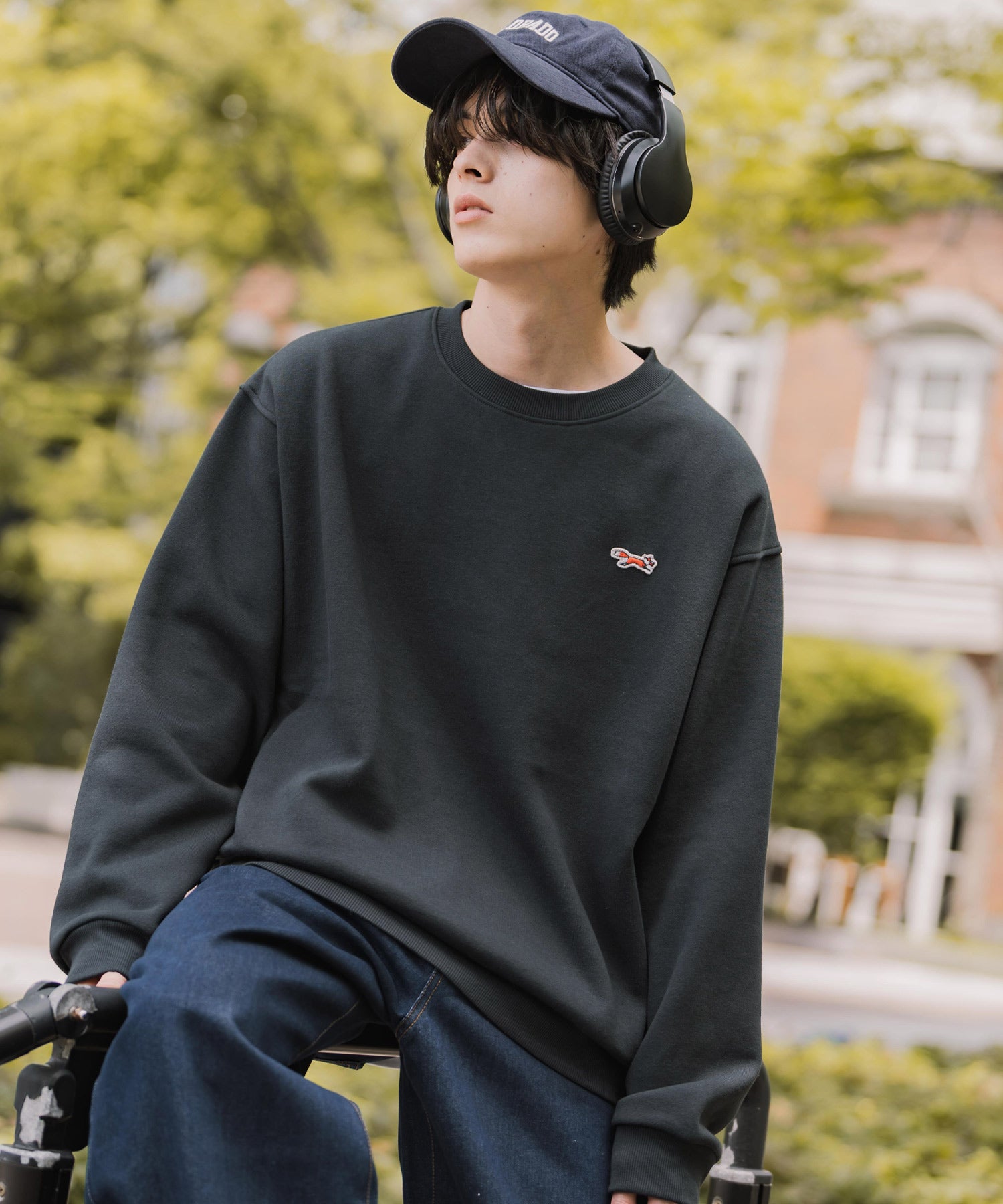 クルーネック長袖トレーナー 16002
