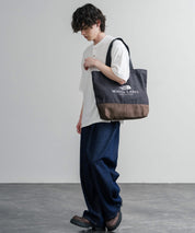 日本未展開モデル THE NORTH FACE ザ・ノースフェイス WHITE LABEL ホワイトレーベル BLOCK CANVAS BAG バイカラーキャンバストートバッグ 16015