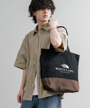 日本未展開モデル THE NORTH FACE ザ・ノースフェイス WHITE LABEL ホワイトレーベル BLOCK CANVAS BAG バイカラーキャンバストートバッグ 16015