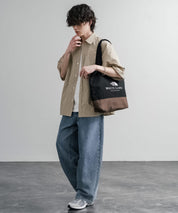 日本未展開モデル THE NORTH FACE ザ・ノースフェイス WHITE LABEL ホワイトレーベル BLOCK CANVAS BAG バイカラーキャンバストートバッグ 16015