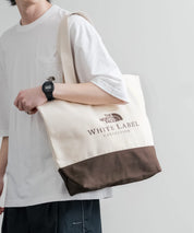 日本未展開モデル THE NORTH FACE ザ・ノースフェイス WHITE LABEL ホワイトレーベル BLOCK CANVAS BAG バイカラーキャンバストートバッグ 16015