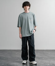 日本未展開モデル THE NORTH FACE ザ・ノースフェイス WHITE LABEL ホワイトレーベル POCKET S/S R/TEE オーバーサイズ胸ポケット付き半袖Tシャツ 16017