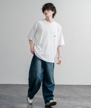 日本未展開モデル THE NORTH FACE ザ・ノースフェイス WHITE LABEL ホワイトレーベル POCKET S/S R/TEE オーバーサイズ胸ポケット付き半袖Tシャツ 16017