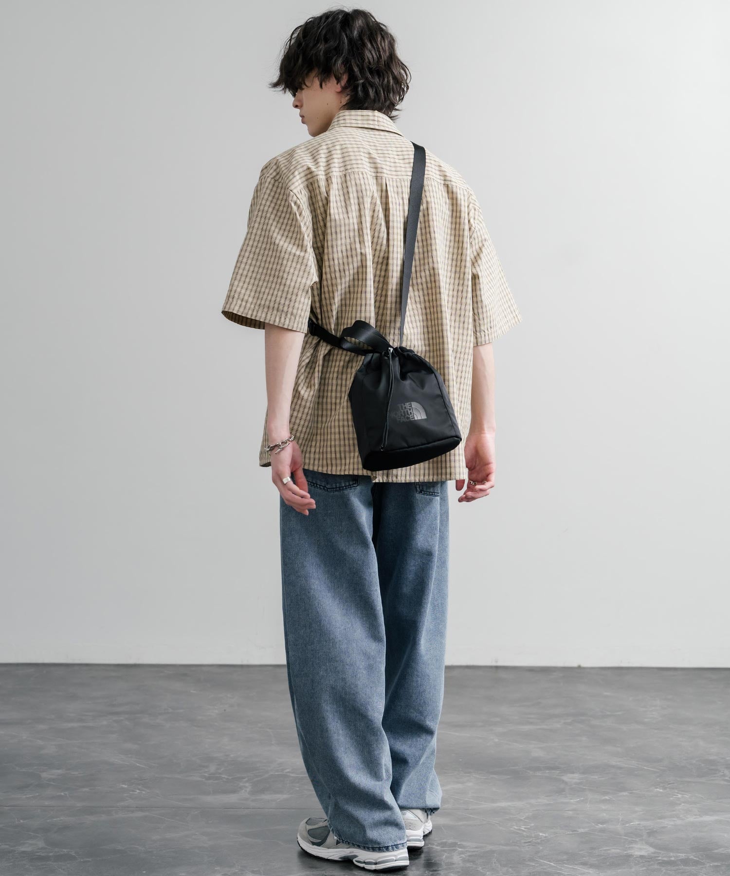 日本未展開モデル THE NORTH FACE ザ・ノースフェイス WHITE LABEL ホワイトレーベル BONNEY BUCKET BAG MINI 2WAYミニバケットバッグ/ショルダー巾着 16018