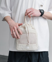 日本未展開モデル THE NORTH FACE ザ・ノースフェイス WHITE LABEL ホワイトレーベル LINDEN MESH BUCKET BAG MINI 2WAYバケットショルダーバッグ/ハンドバッグ 16019