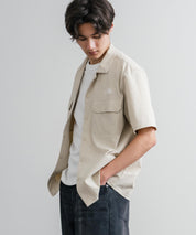 THE NORTH FACE ザ・ノースフェイス M'S KANTE SHIRTS　ワンポイントロゴ刺繍胸ポケット付き半袖オープンカラーシャツ 16020
