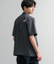 THE NORTH FACE ザ・ノースフェイス M'S KANTE SHIRTS　ワンポイントロゴ刺繍胸ポケット付き半袖オープンカラーシャツ 16020