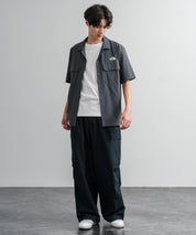 THE NORTH FACE ザ・ノースフェイス M'S KANTE SHIRTS　ワンポイントロゴ刺繍胸ポケット付き半袖オープンカラーシャツ 16020