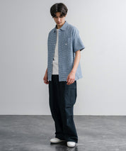 THE NORTH FACE ザ・ノースフェイス M'S TRAVELER CHECK S/S SHIRTS ワンポイントロゴ刺繍ギンガムチェック柄半袖シャツ 16021