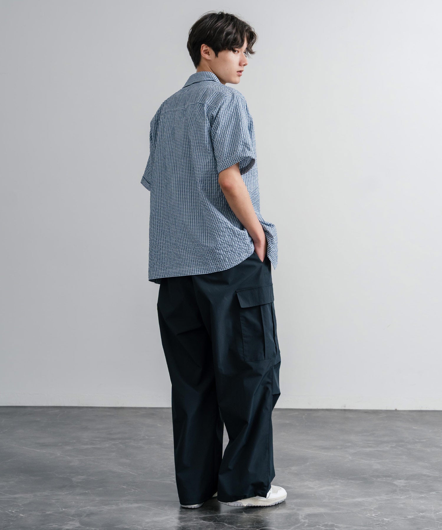 THE NORTH FACE ザ・ノースフェイス M'S TRAVELER CHECK S/S SHIRTS ワンポイントロゴ刺繍ギンガムチェック柄半袖シャツ 16021