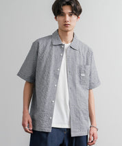 THE NORTH FACE ザ・ノースフェイス M'S TRAVELER CHECK S/S SHIRTS ワンポイントロゴ刺繍ギンガムチェック柄半袖シャツ 16021