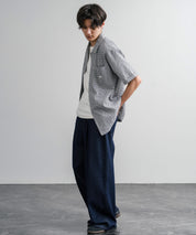 THE NORTH FACE ザ・ノースフェイス M'S TRAVELER CHECK S/S SHIRTS ワンポイントロゴ刺繍ギンガムチェック柄半袖シャツ 16021