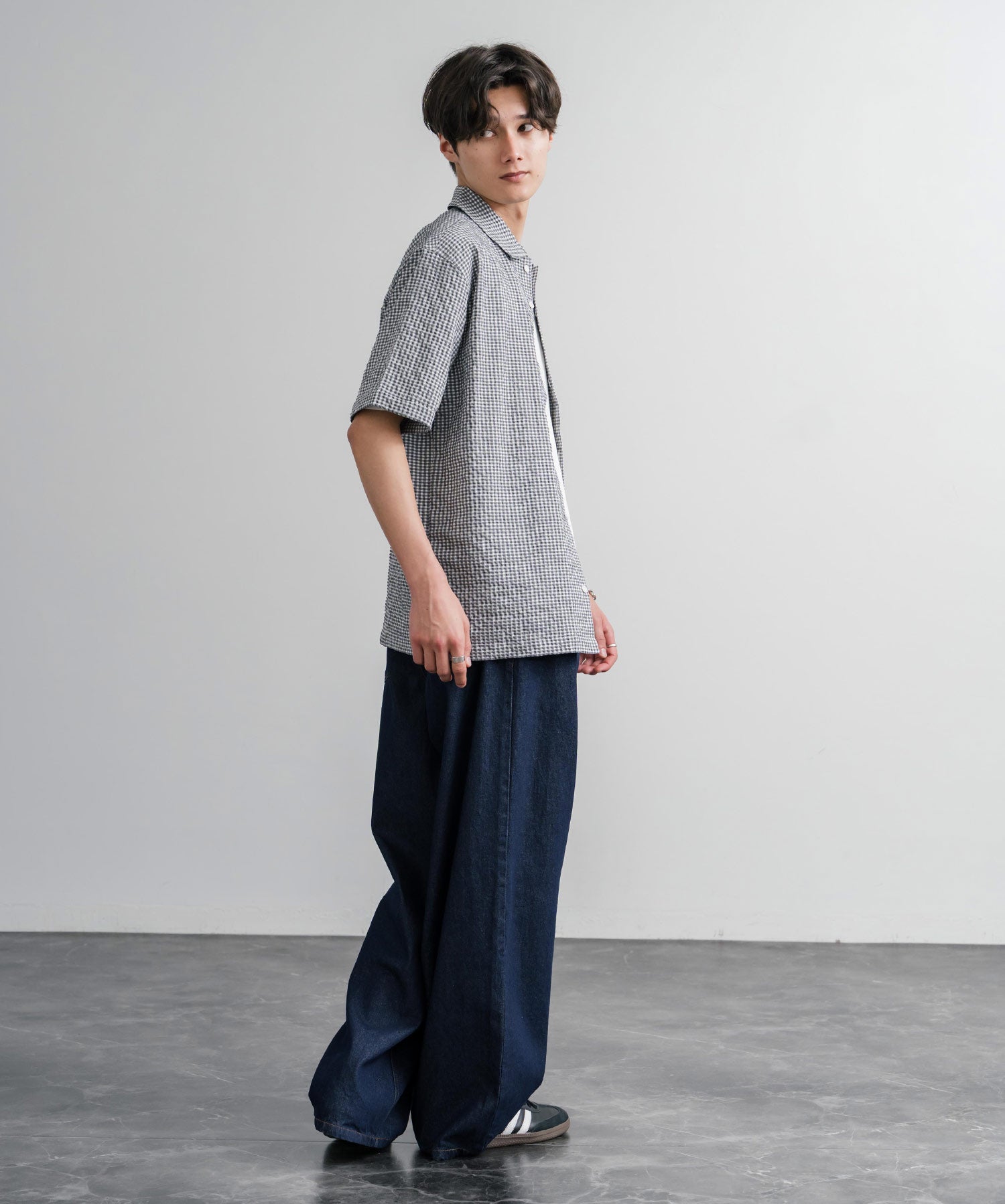 THE NORTH FACE ザ・ノースフェイス M'S TRAVELER CHECK S/S SHIRTS ワンポイントロゴ刺繍ギンガムチェック柄半袖シャツ 16021
