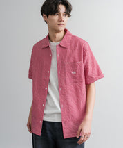 THE NORTH FACE ザ・ノースフェイス M'S TRAVELER CHECK S/S SHIRTS ワンポイントロゴ刺繍ギンガムチェック柄半袖シャツ 16021