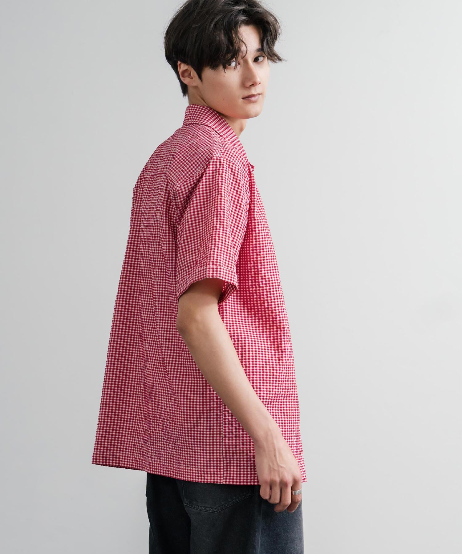 THE NORTH FACE ザ・ノースフェイス M'S TRAVELER CHECK S/S SHIRTS ワンポイントロゴ刺繍ギンガムチェック柄半袖シャツ 16021
