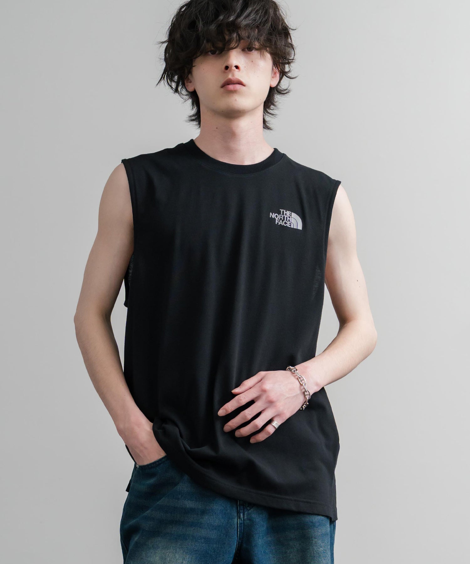 THE NORTH FACE M’S BASK SLEEVELESS 接触冷感バックグラフィックプリントノースリーブ 16022
