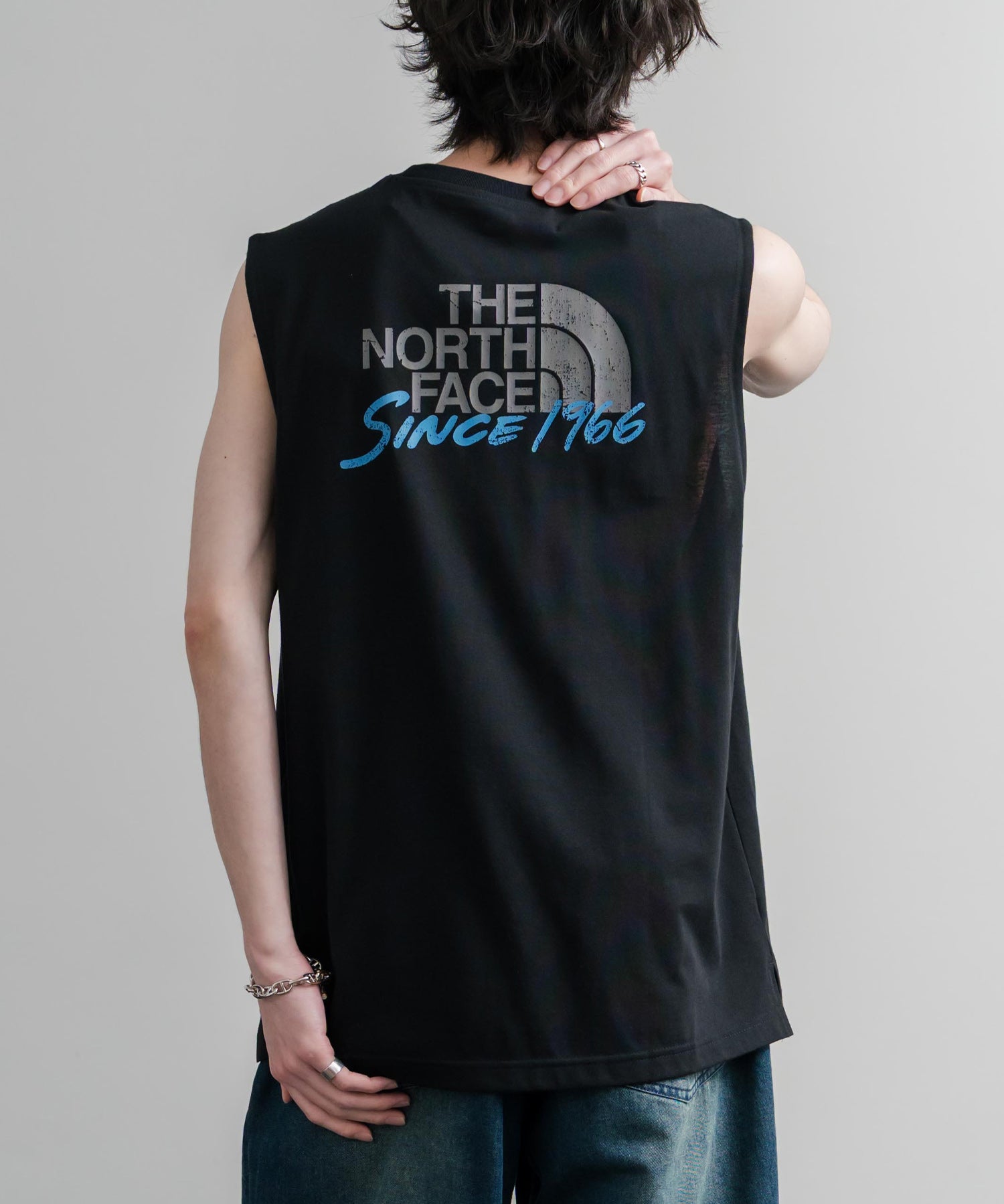 THE NORTH FACE M’S BASK SLEEVELESS 接触冷感バックグラフィックプリントノースリーブ 16022