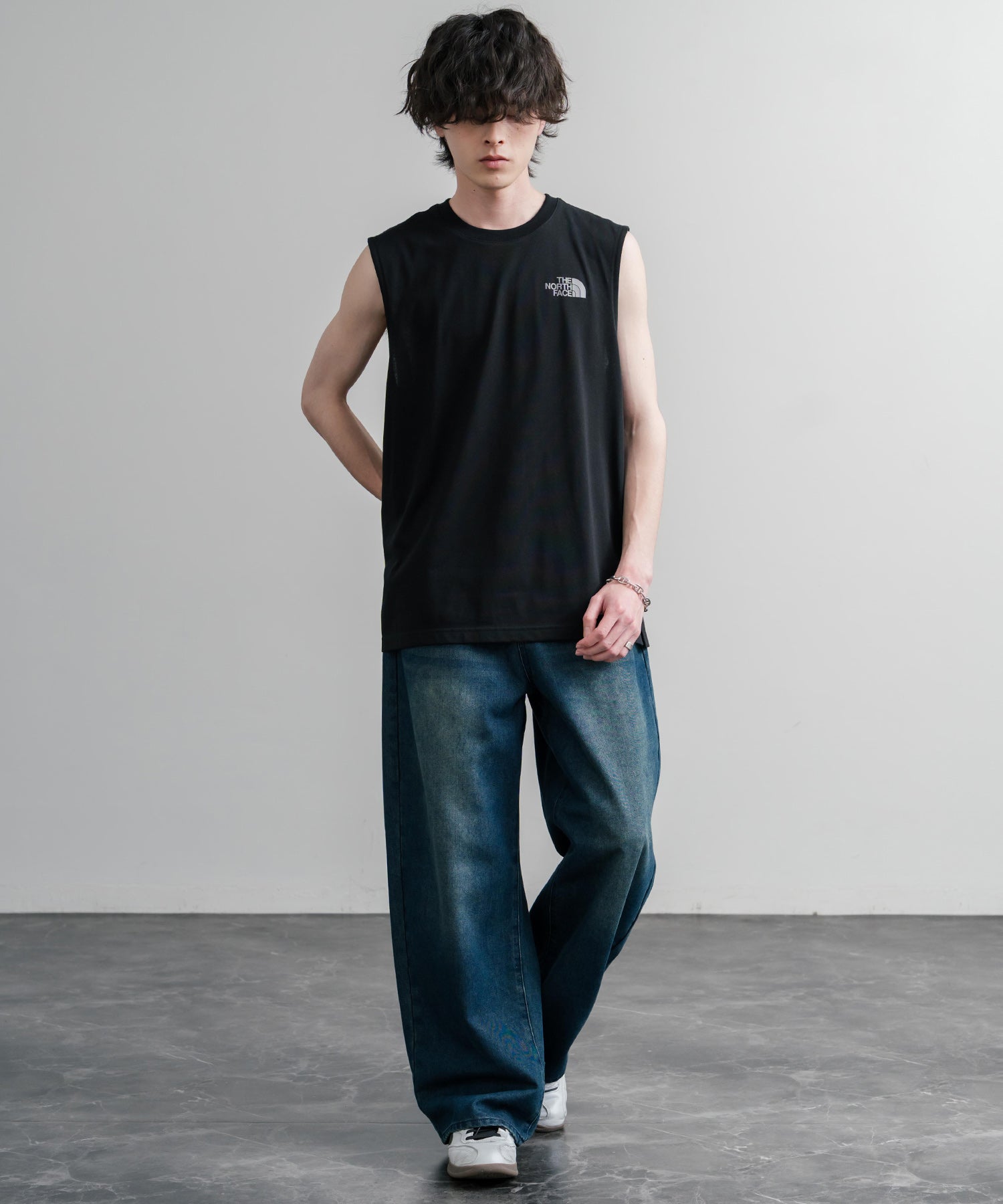 THE NORTH FACE M'S BASK SLEEVELESS 接触冷感バックグラフィック