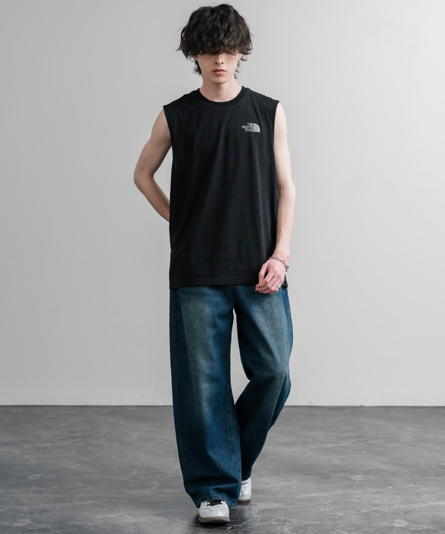 THE NORTH FACE M’S BASK SLEEVELESS 接触冷感バックグラフィックプリントノースリーブ 16022