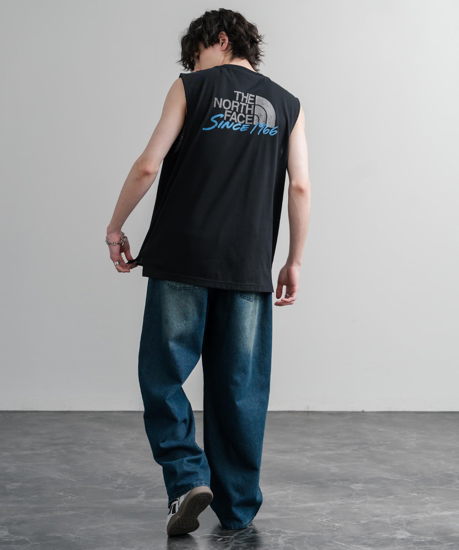 THE NORTH FACE M’S BASK SLEEVELESS 接触冷感バックグラフィックプリントノースリーブ 16022