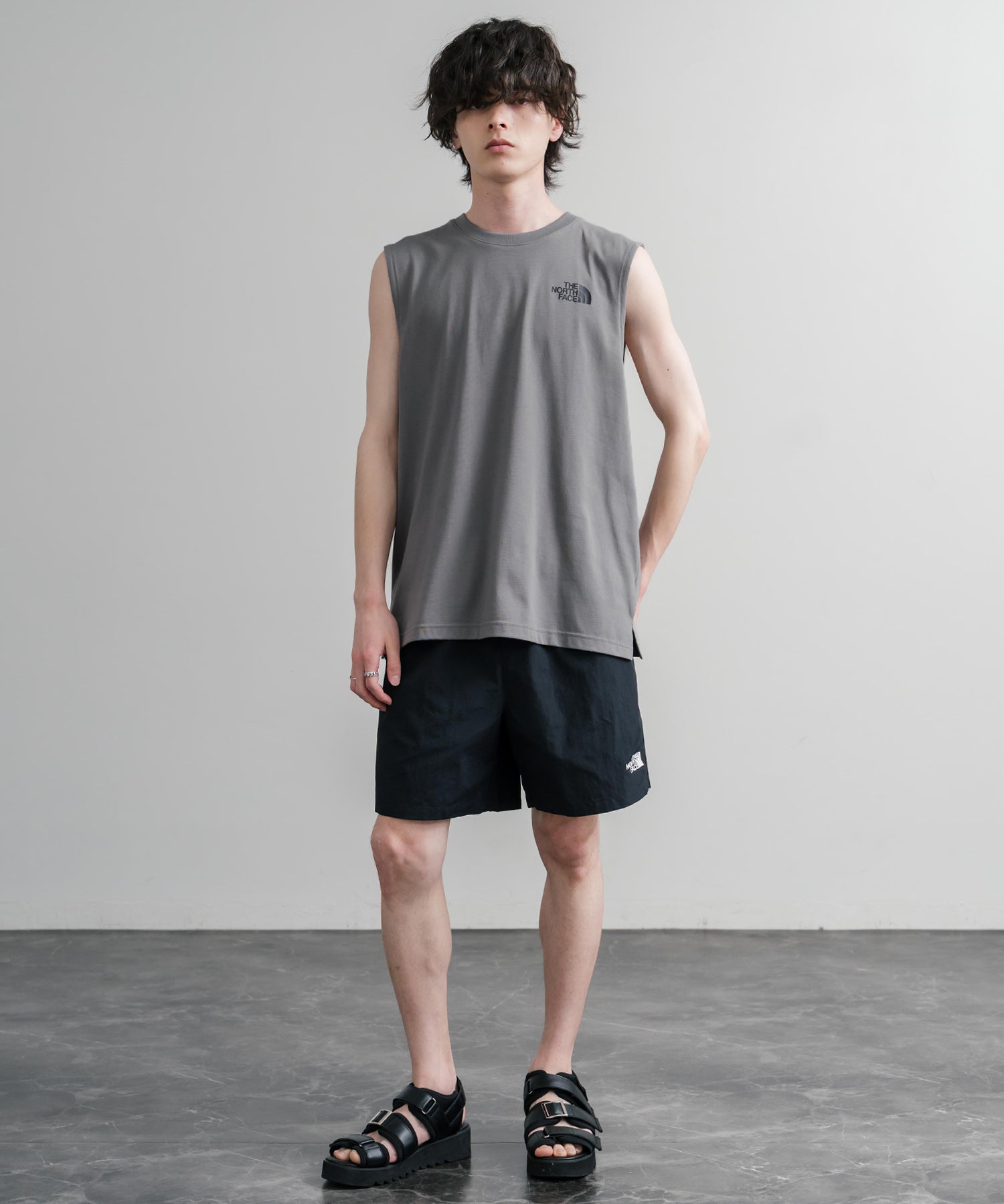 THE NORTH FACE M’S BASK SLEEVELESS 接触冷感バックグラフィックプリントノースリーブ 16022