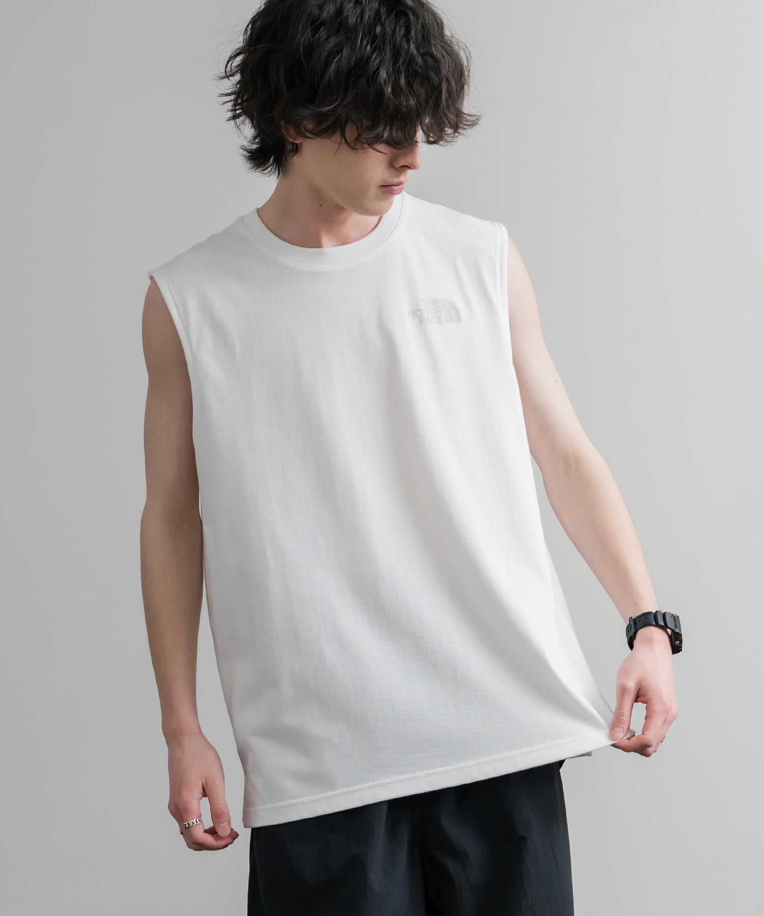 THE NORTH FACE M’S BASK SLEEVELESS 接触冷感バックグラフィックプリントノースリーブ 16022