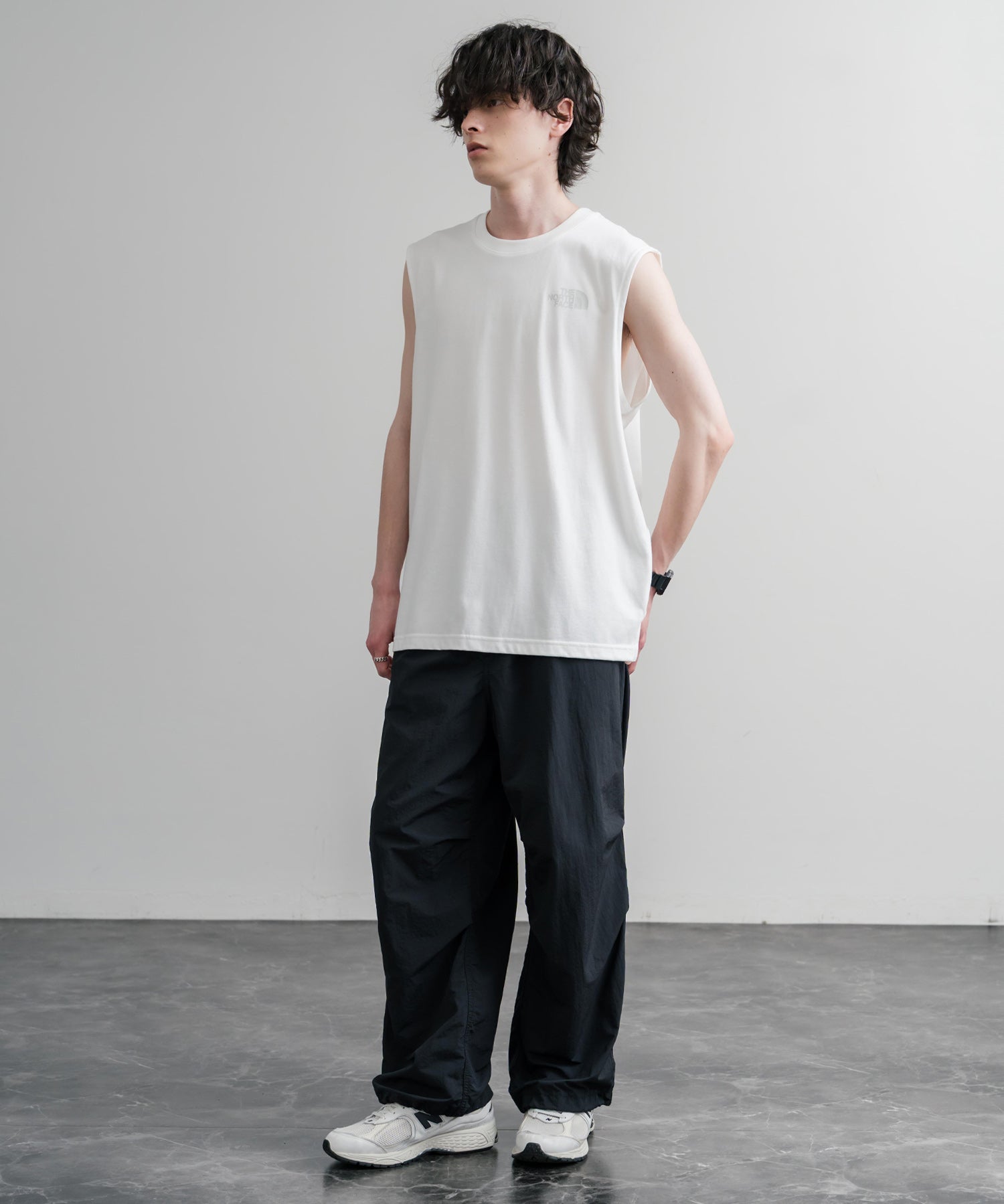 THE NORTH FACE M’S BASK SLEEVELESS 接触冷感バックグラフィックプリントノースリーブ 16022