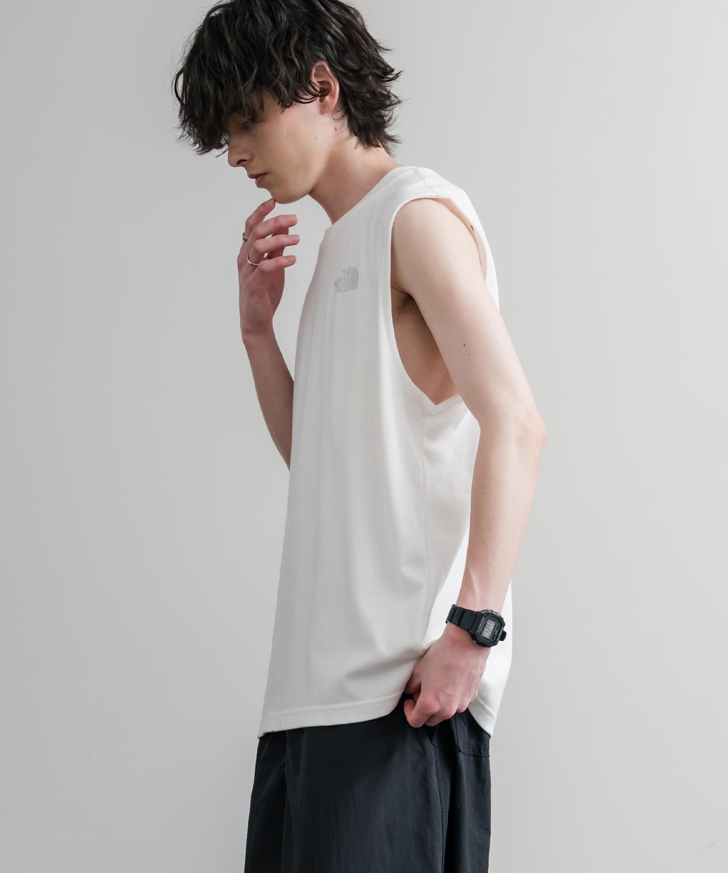 THE NORTH FACE M’S BASK SLEEVELESS 接触冷感バックグラフィックプリントノースリーブ 16022